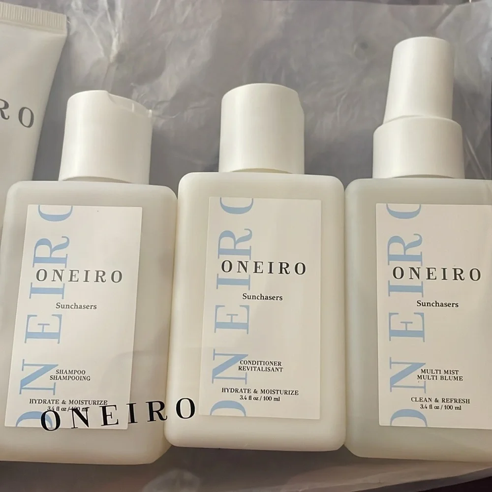 SEALED NEW ONEIRO Sunchasers TSA 5 piece Kit Travel Clean‎ Vegan Personal Care
